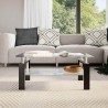 Table basse Gris et transparent 95x55x40 cm Verre trempé 622293622293