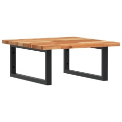 Étagère de vasque murale acier et bois massif d'acacia 622294622294