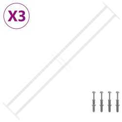 Grille de sécurité pour fenêtres avec 2 barres transversales 622299622299