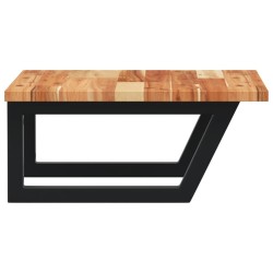 Étagère de vasque murale acier et bois massif d'acacia 622300622300
