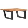 Étagère de vasque murale acier et bois massif d'acacia 622300622300