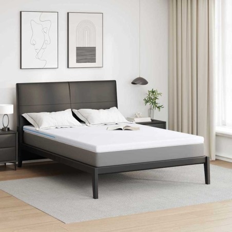 Surmatelas Blanc 140 x 200 cm Tissu jacquard 622304622304