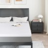 Surmatelas Blanc 140 x 200 cm Tissu jacquard 622304622304