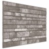 Panneaux muraux 10 pcs Gris foncé 100 x 50 cm Mousse EPS 622308622308