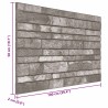 Panneaux muraux 10 pcs Gris foncé 100 x 50 cm Mousse EPS 622308622308