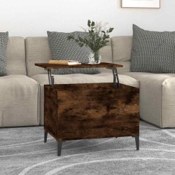 Table basse Chêne fumé 60x44,5x45 cm Bois d'ingénierie 622310622310