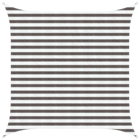 Voile d'ombre Gris clair et blanc 2,5 x 2,5 m HDPE 622312622312