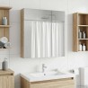 Armoire Miroir de Salle de Bain Chêne Sonoma 60 x 14,5 x 70 cm 622313622313