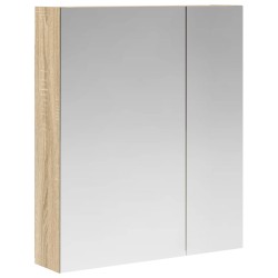 Armoire Miroir de Salle de Bain Chêne Sonoma 60 x 14,5 x 70 cm 622313622313