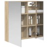 Armoire Miroir de Salle de Bain Chêne Sonoma 60 x 14,5 x 70 cm 622313622313