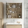 Armoire Miroir de Salle de Bain Chêne Sonoma 60 x 14,5 x 70 cm 622313622313