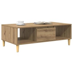 Table basse Chêne artisanal 102 x 55 x 35 cm Bois d'ingénierie 622314622314