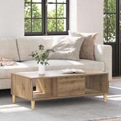 Table basse Chêne artisanal 102 x 55 x 35 cm Bois d'ingénierie 622314622314