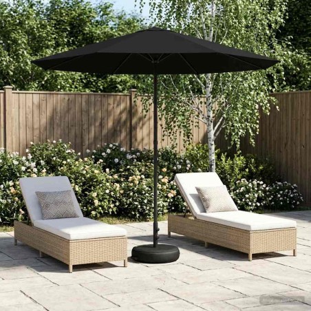 Parasol de jardin avec base 230 x 230 cm Polyester 622317622317