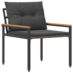 Ensemble de meubles d'extérieur 3 pcs Gris foncé polyrotin 622318622318