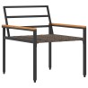 Ensemble de meubles d'extérieur 3 pcs Gris foncé polyrotin 622318622318