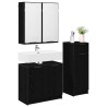 Ensemble de mobilier de salle de bain 3 pcs Chêne noir 622320622320