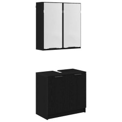 Ensemble de Meubles de Salle de Bain 2 pcs Chêne noir 622321622321