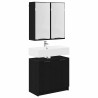 Ensemble de Meubles de Salle de Bain 2 pcs Chêne noir 622321622321