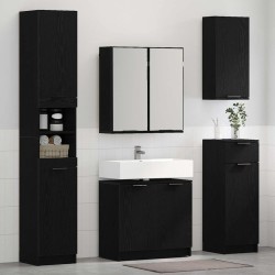 Ensemble de Meubles de Salle de Bain 2 pcs Chêne noir 622321622321