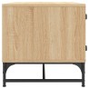 Table basse avec portes en verre chêne sonoma 68,5x50x50 cm 622323622323