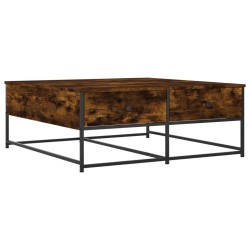 Table basse chêne fumé 100x99x40 cm bois d'ingénierie 622325622325