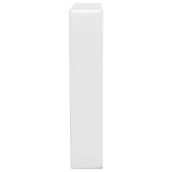 Supports d'étagères pour lavabo 2 pcs blanc trapèze acier 622329622329
