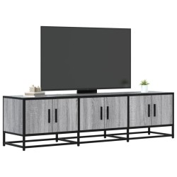 Meuble TV sonoma gris 150x35x41 cm bois d'ingénierie et métal 622331622331