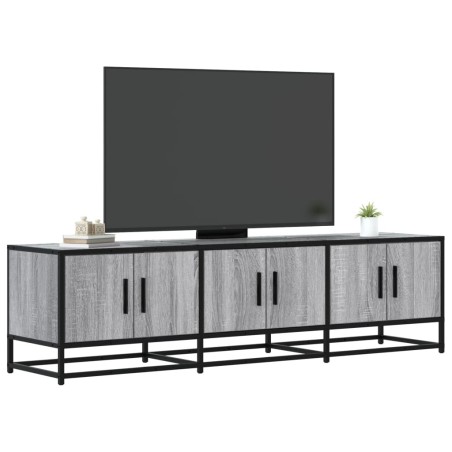 Meuble TV sonoma gris 150x35x41 cm bois d'ingénierie et métal 622331622331