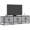 Meuble TV sonoma gris 150x35x41 cm bois d'ingénierie et métal 622331622331