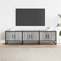 Meuble TV sonoma gris 150x35x41 cm bois d'ingénierie et métal 622331622331