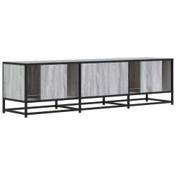 Meuble TV sonoma gris 150x35x41 cm bois d'ingénierie et métal 622331622331