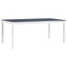 Table à manger Blanc et gris 180x90x73 cm Bois de pin 622337622337