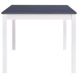 Table à manger Blanc et gris 180x90x73 cm Bois de pin 622337622337