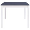 Table à manger Blanc et gris 180x90x73 cm Bois de pin 622337622337