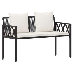 Ensemble de meubles d'extérieur 4 pcs Noir et blanc crème 622340622340