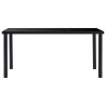 Table à manger Noir 160x80x75 cm Verre trempé 622343622343