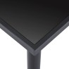 Table à manger Noir 160x80x75 cm Verre trempé 622343622343