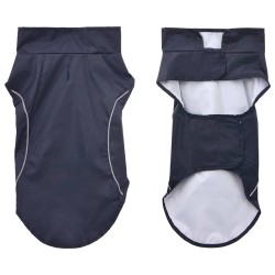 Imperméable pour chien avec bandes réfléchissantes polyester bleu marine taille XXS 622347622347
