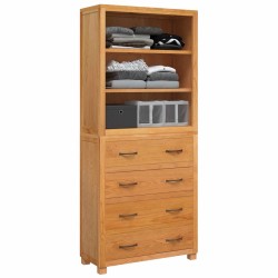 Ensemble de meubles de rangement 2 pc Naturel 80 x 35 x 185 cm 622350622350