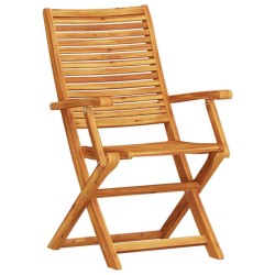 Ensemble bistro pliant 3 pcs Marron Bois d'Acacia Massif 622352622352