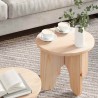 Table basse 2 pcs Naturel Bois de pin massif 622355622355