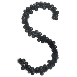 Guirlande de Boules de Noël Noir 186 cm Polystyrène 622357622357