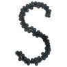 Guirlande de Boules de Noël Noir 186 cm Polystyrène 622357622357