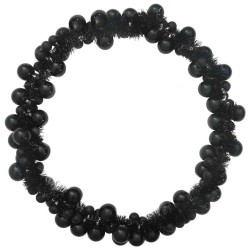 Guirlande de Boules de Noël Noir 186 cm Polystyrène 622357622357