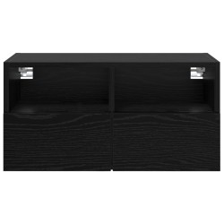 Meuble TV mural Chêne noir 60 x 30 x 30 cm Bois d'ingénierie 622359622359