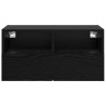 Meuble TV mural Chêne noir 60 x 30 x 30 cm Bois d'ingénierie 622359622359
