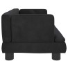 Lit pour chien noir 60x40x30 cm velours 622360622360