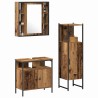 Ensemble de mobilier de salle de bain avec étagère 3 pcs Marron 622362622362