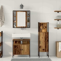 Ensemble de mobilier de salle de bain avec étagère 3 pcs Marron 622362622362